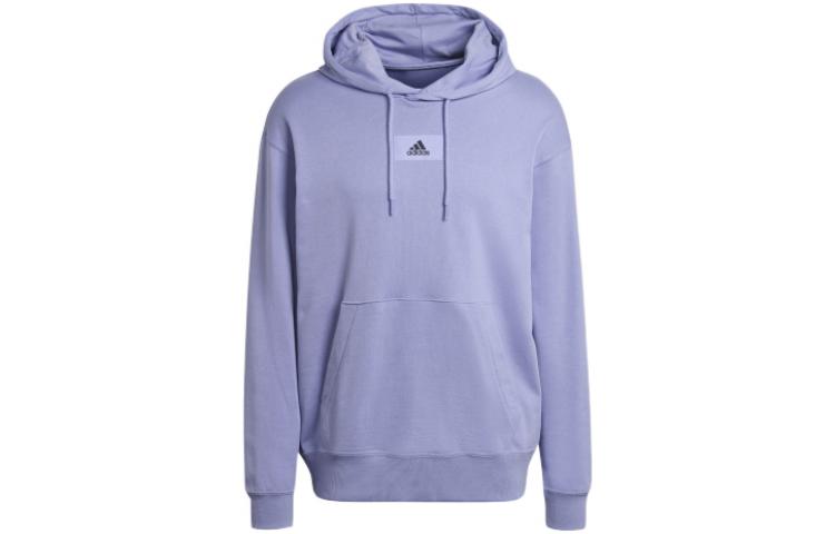 Свитшот мужской светло-голубой фиолетовый Adidas — фото 2