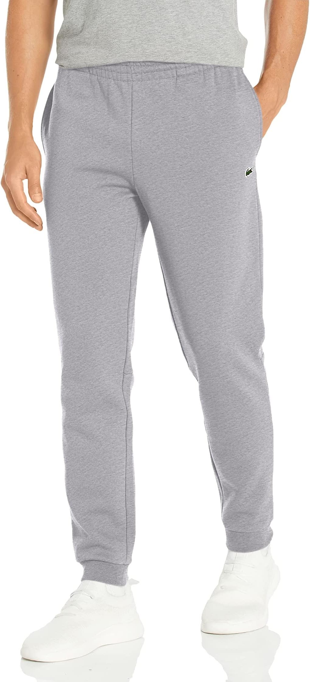 

Брюки Lacoste Tapered Fit Fleece Trackpants, цвет Silver Chine