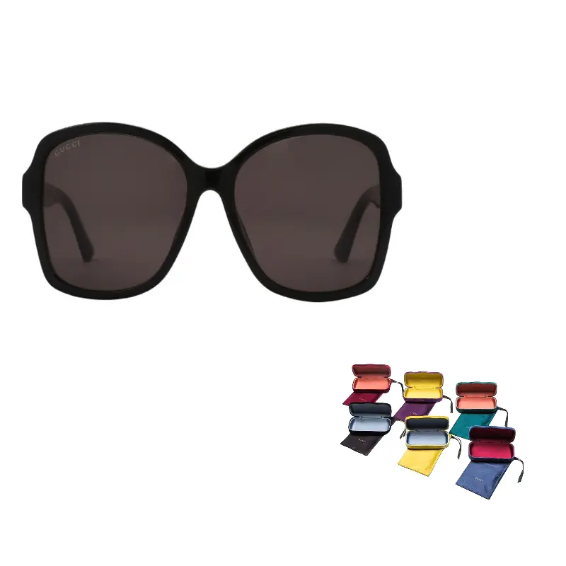 

GUCCI Солнцезащитные очки Double G, Dark Gray GG0765SA-002 57