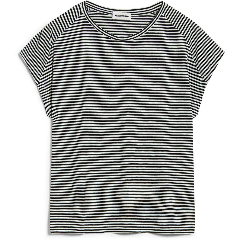 

Женская футболка Oneliaa Lovely Stripes Armedangels, цвет Black-Oatmilk