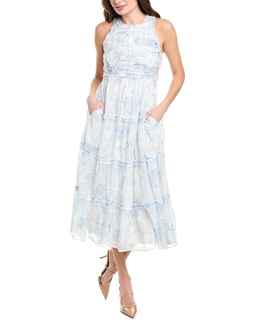 

Платье макси Cinq à Sept Garden Toile Jude, белый