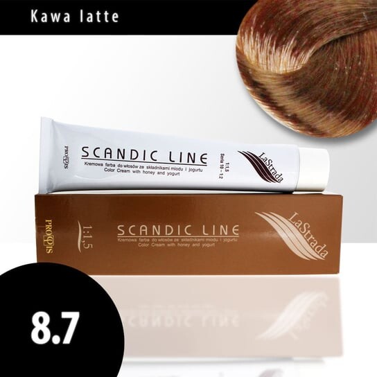 

Крем-краска для волос 8.7 кофе латте Scandic Line LaStrada 100мл