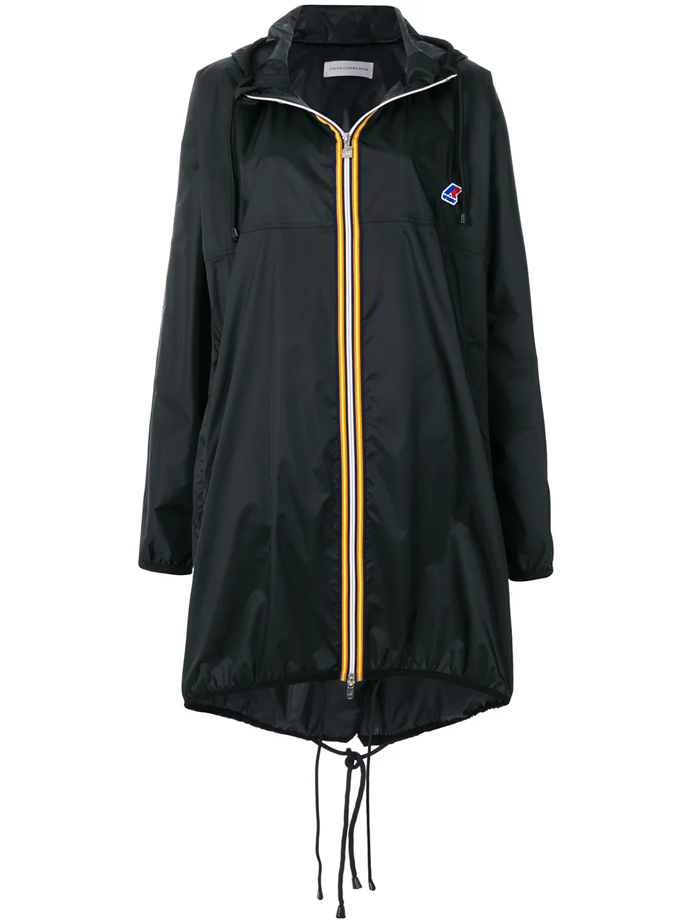 

Пальто X K-Way в стиле оверсайз на молнии Faith Connexion, черный