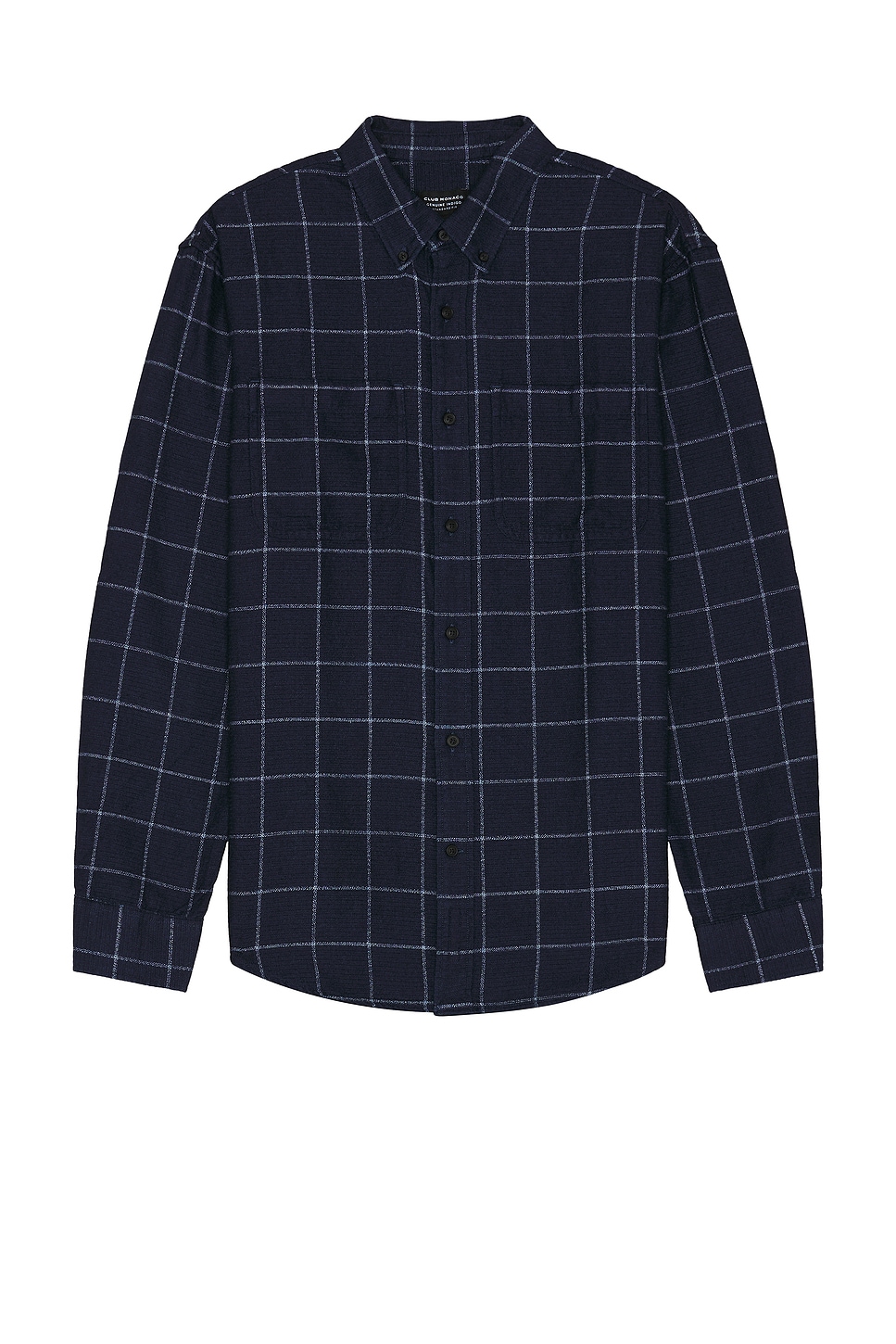 

Клетчатая рубашка в стиле кантри Club Monaco, индиго