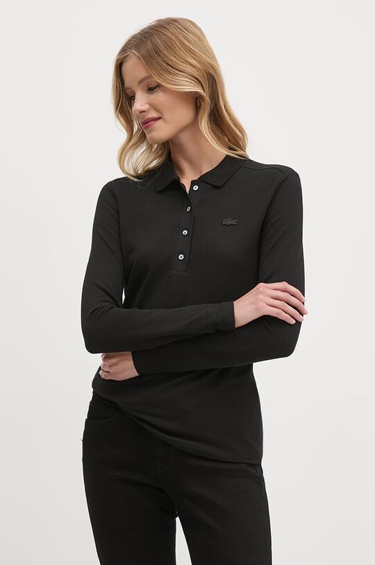 

Лонгслив Lacoste, черный