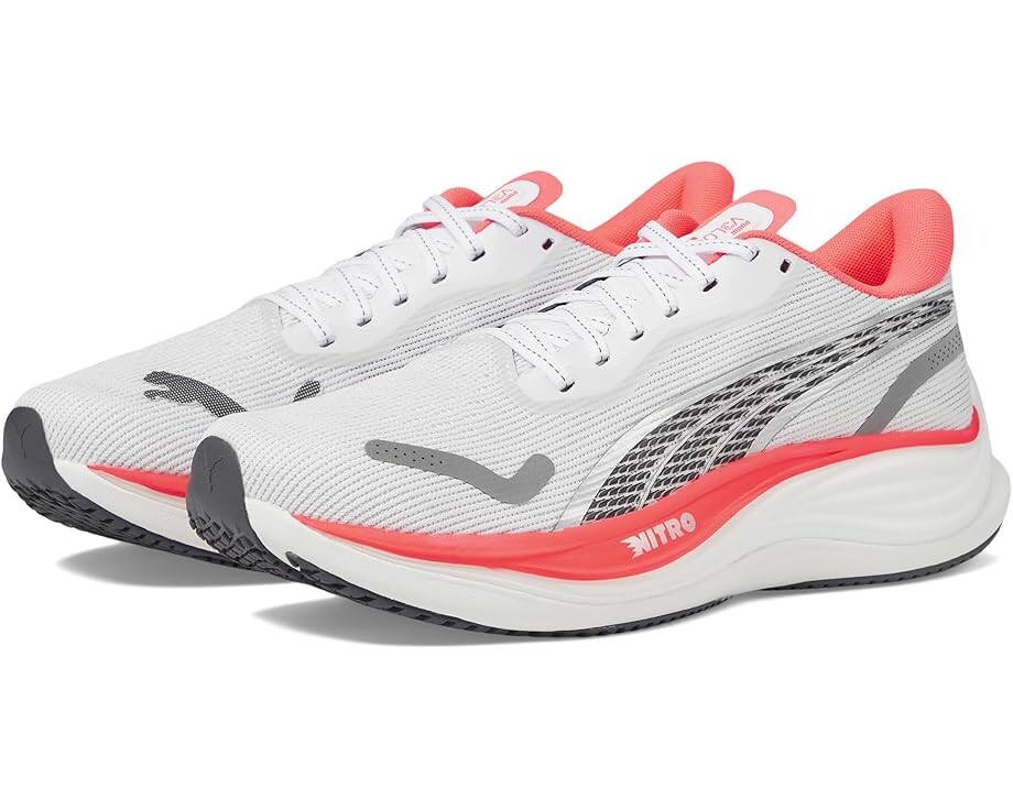 

Кроссовки PUMA Velocity Nitro 3, цвет Puma White/Sunset Glow