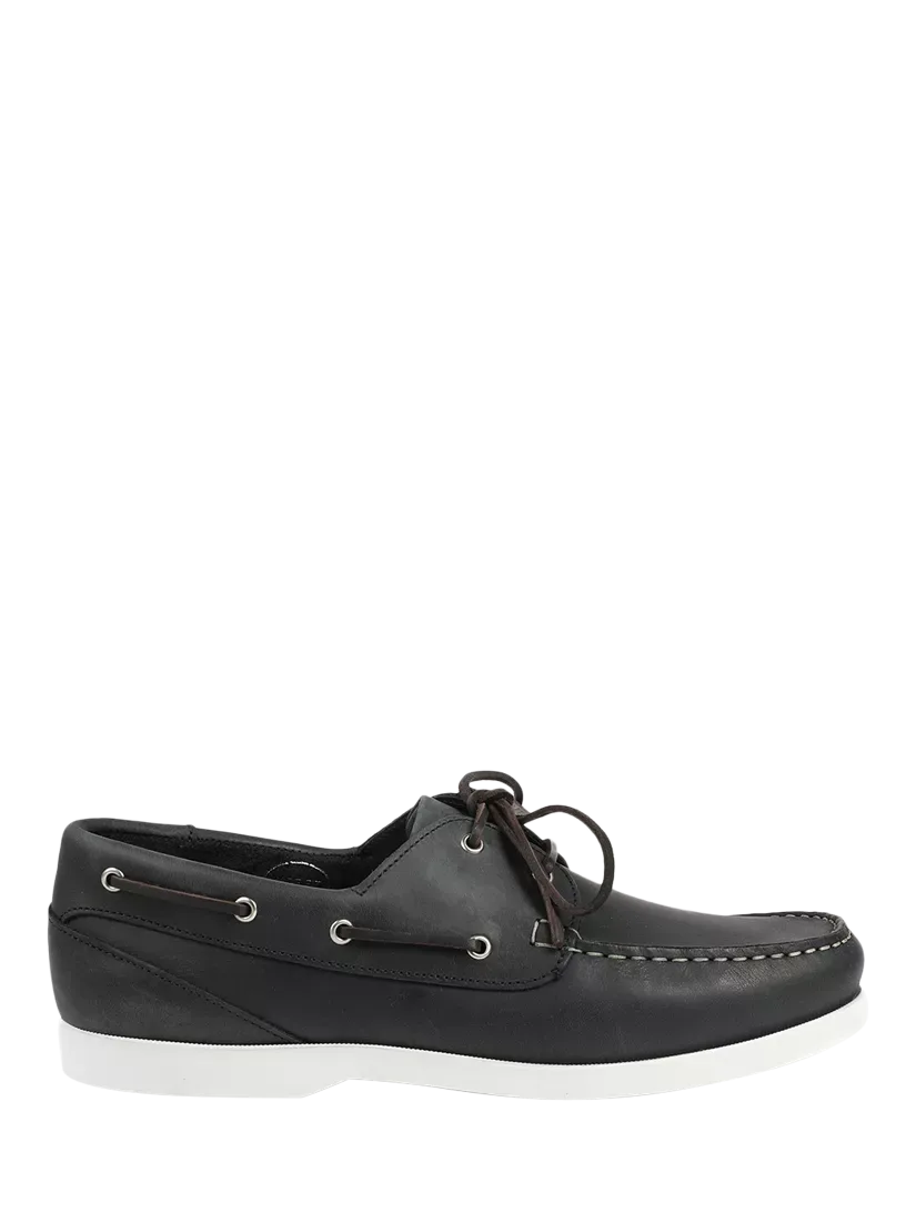 Кожаные лодочные туфли Parsons с широкой колодкой Jones Bootmaker, Navy