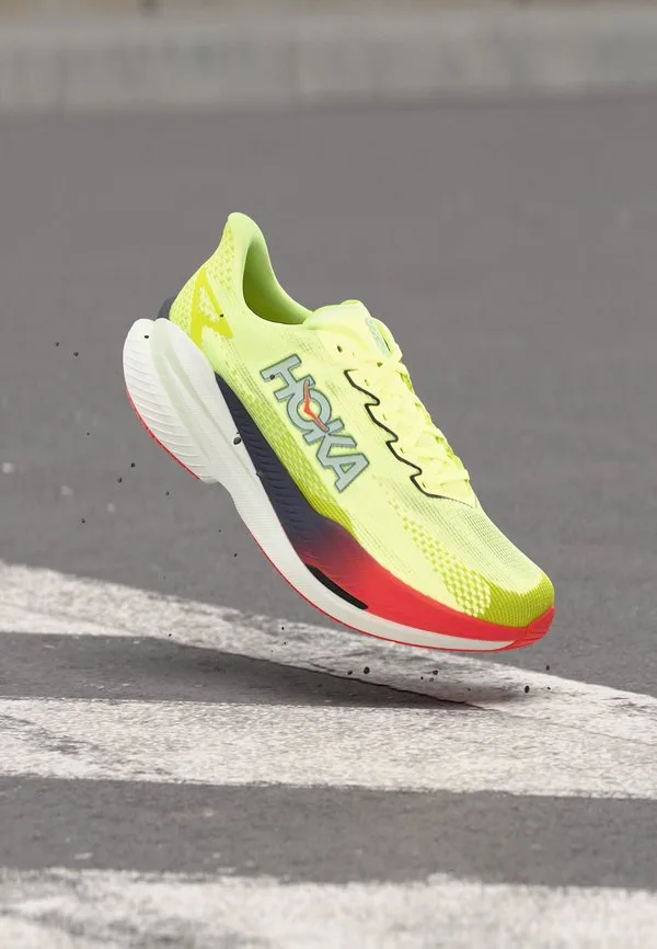 Беговые кроссовки mach x 3 Hoka, Neon Yuzu/Squid Ink