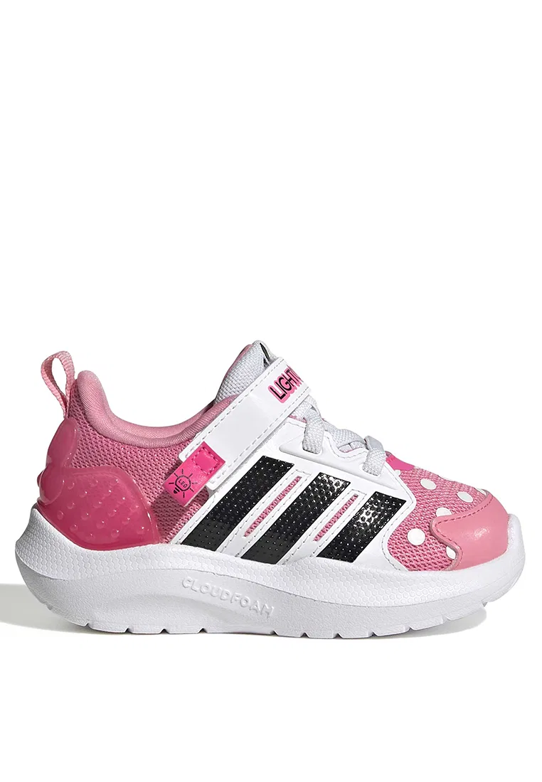 Кроссовки, с подсветкой, Adidas x Disney Lightorama Minnie Mouse, черный/розовый