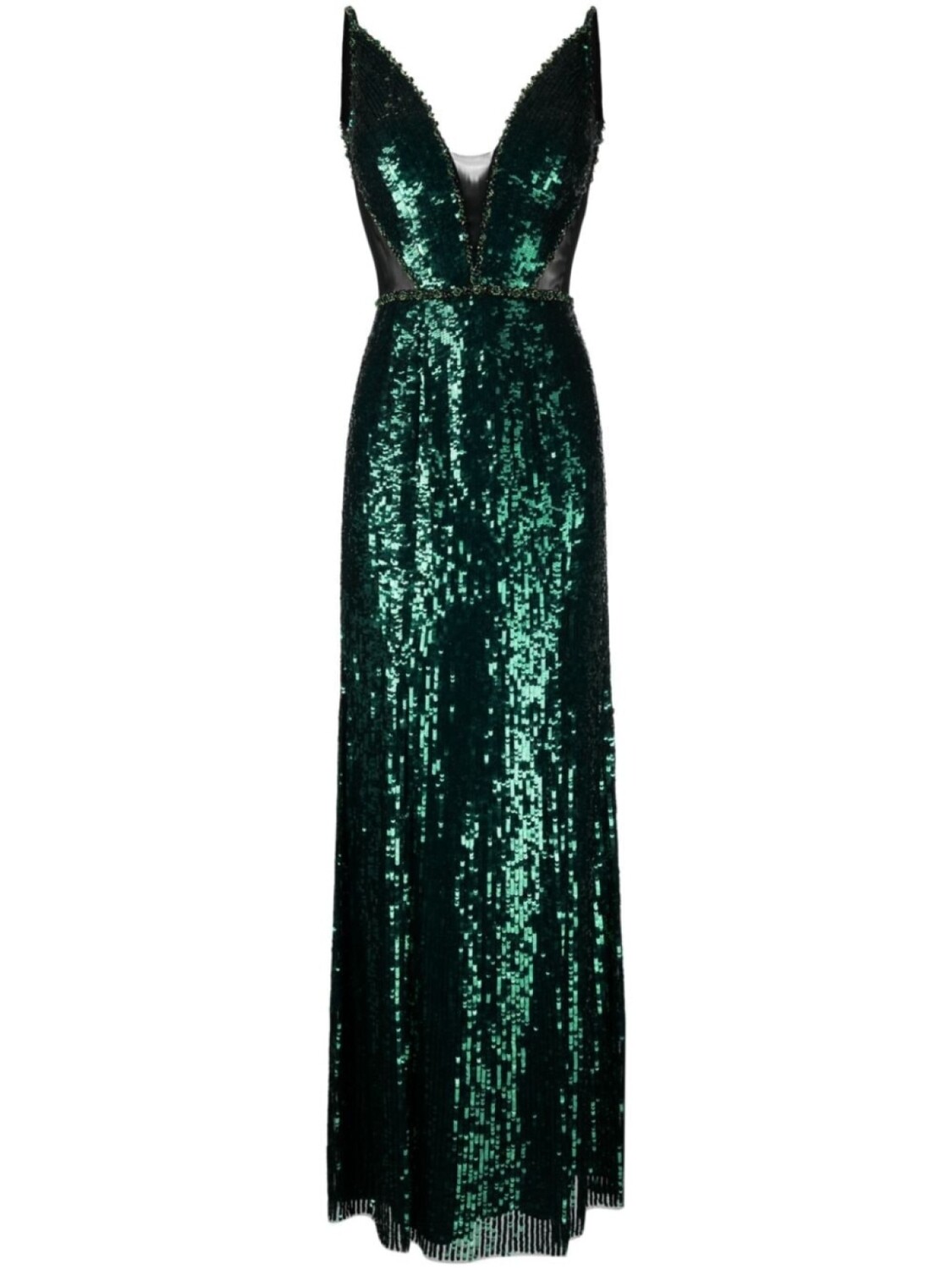 

Jenny Packham вечернее платье Ayanna с пайетками, зеленый