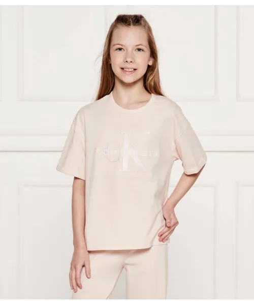 

Футболка Relaxed fit Calvin Klein Jeans, розовый