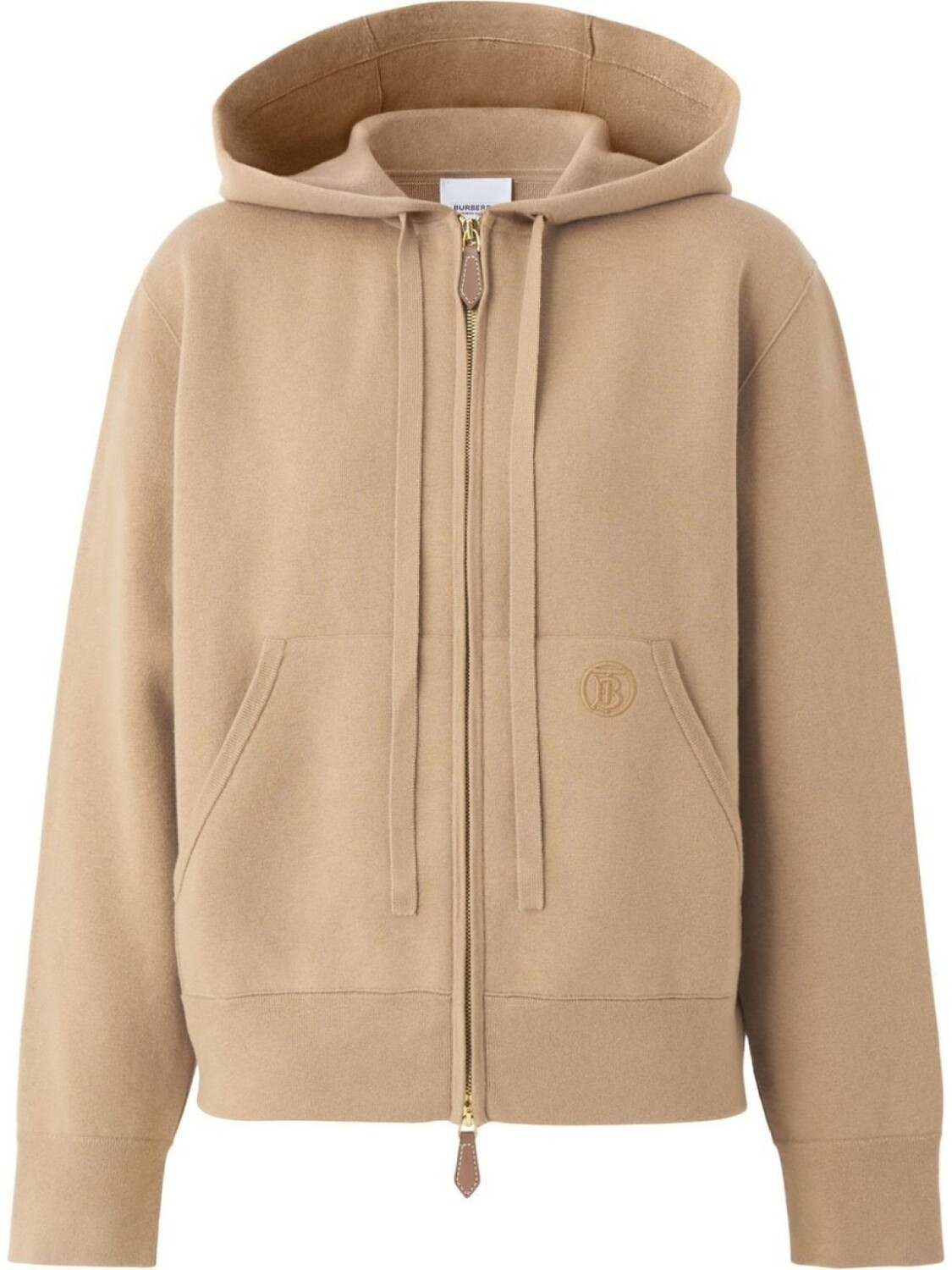 

Burberry худи с вышитой монограммой, нейтральный цвет