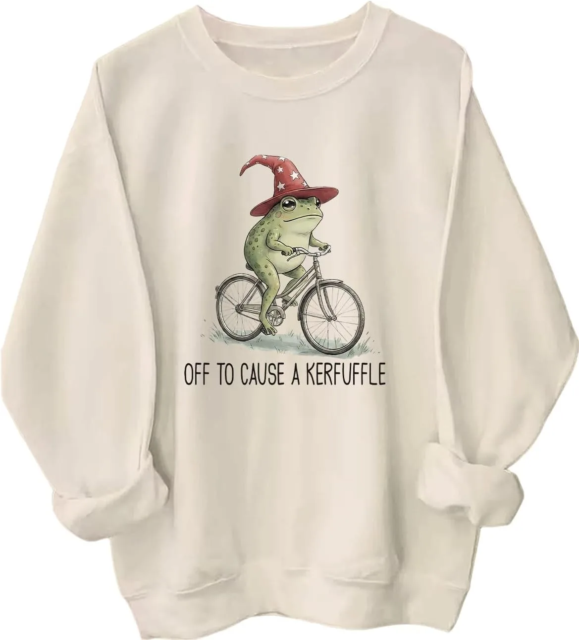 

Толстовка Off To Cause A Kerfuffle с принтом Funny Meme Frog Batclock