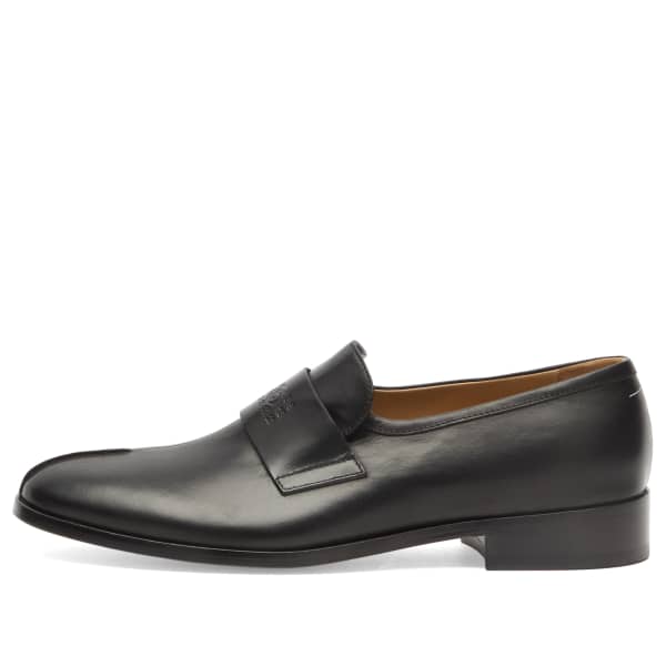 

Кожаные мокасины с прострочкой Mm6 Maison Margiela, черный