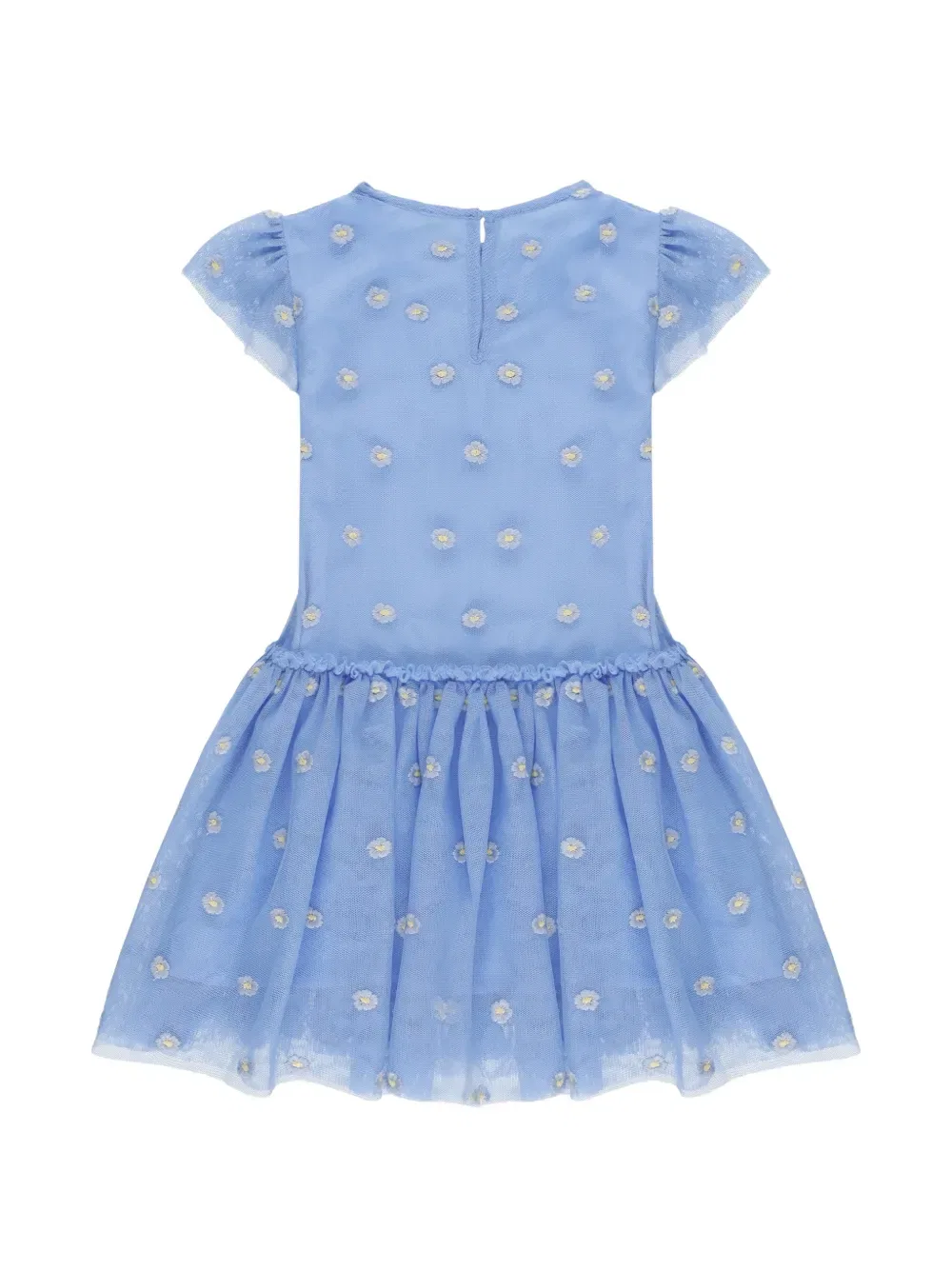 Платье из вышитого тюля Stella Mccartney Kids, синий — фото 2