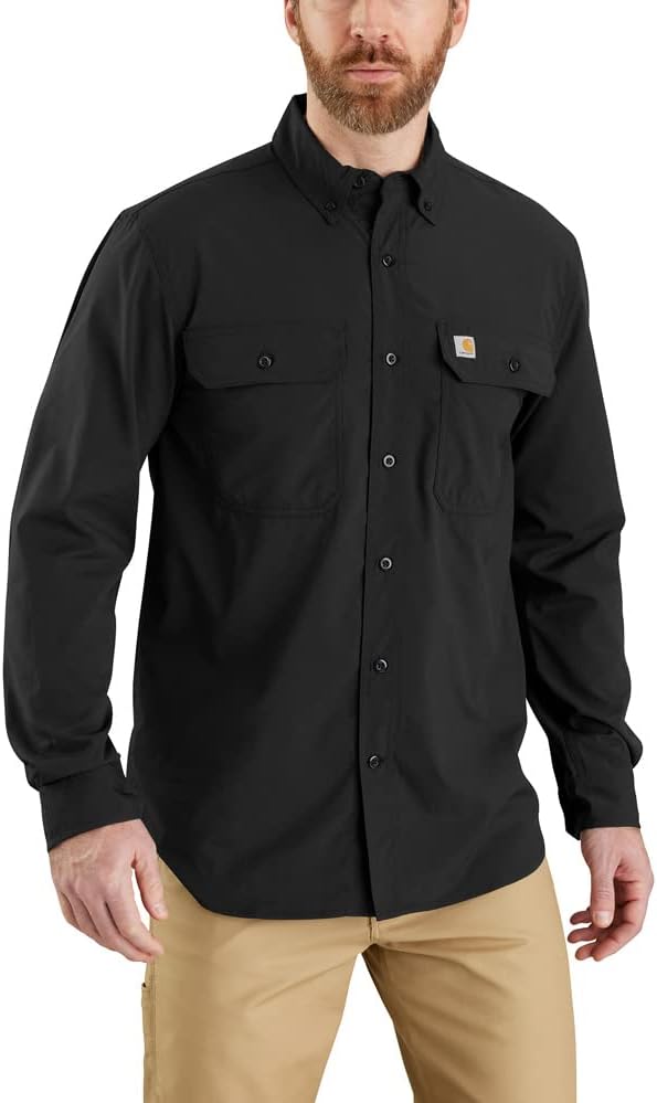 

Carhartt мужская футболка Force Relaxed Fit с длинным рукавом, Black