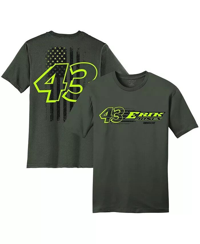 

Мужская зеленая футболка с флагом Erik Jones Legacy Motor Club Team Collection