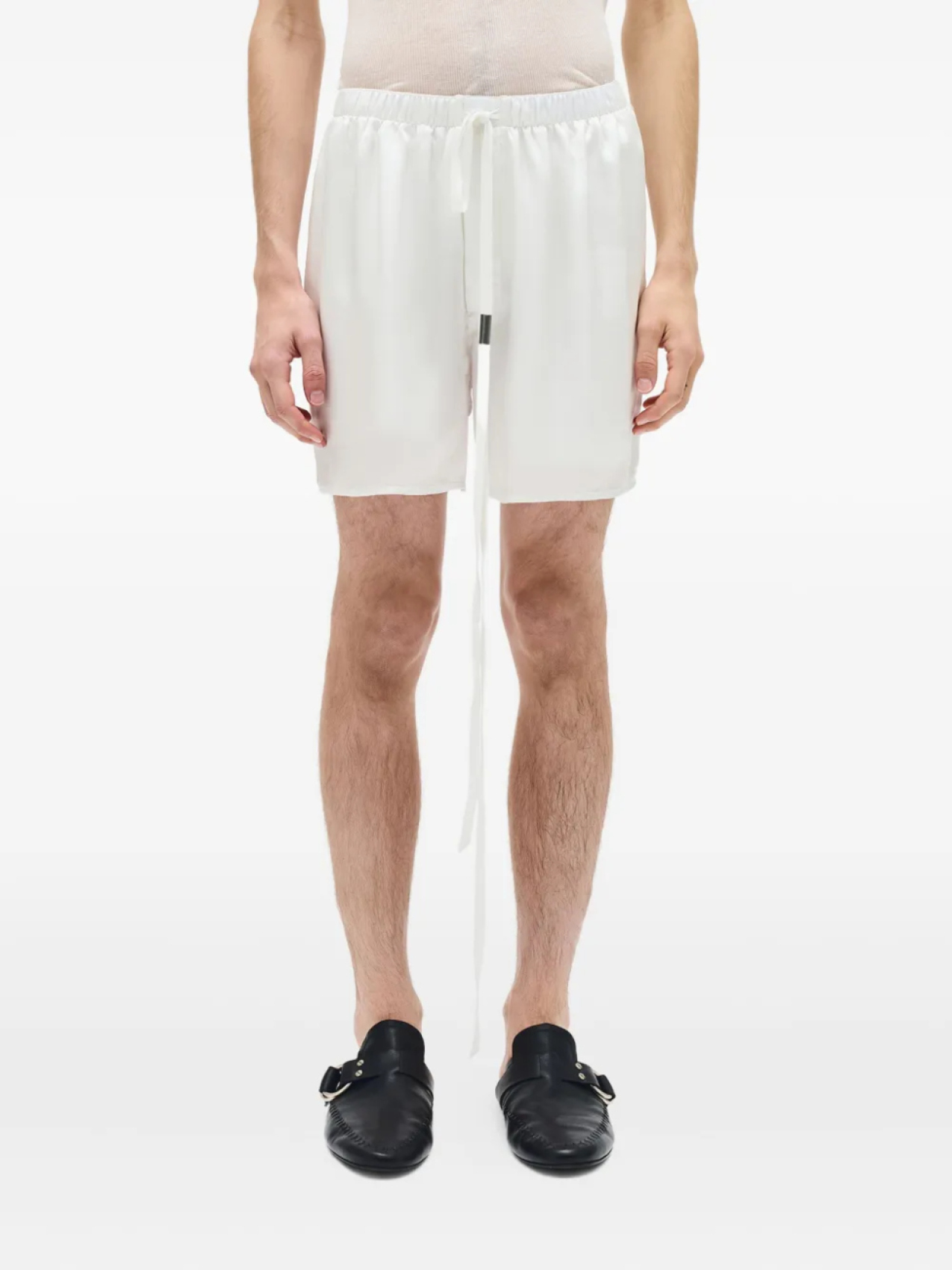 

Ann Demeulemeester шорты с кулиской, белый