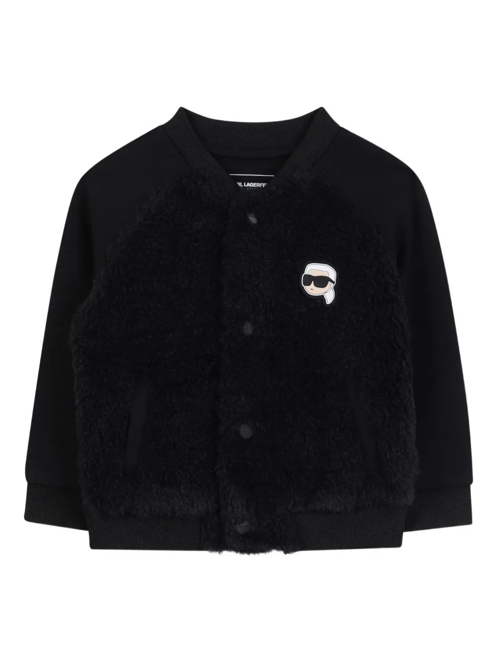 

Куртка со вставками из искусственного меха KARL LAGERFELD KIDS, черный