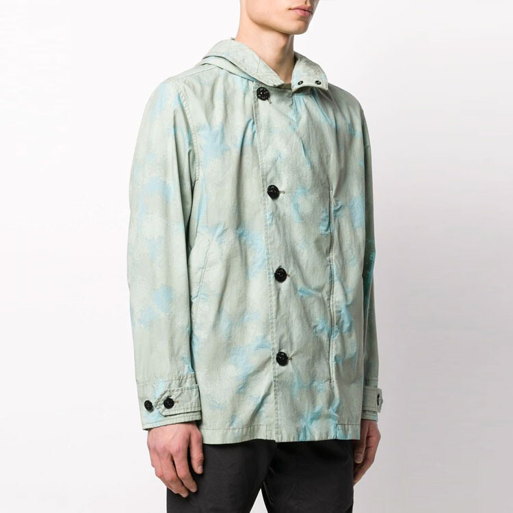 Куртка мужская зеленая Stone Island, зеленый — фото 4