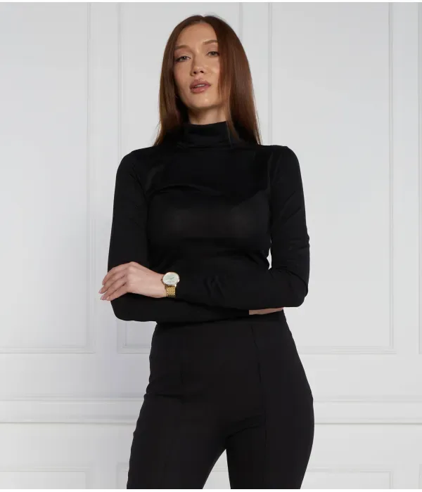 Водолазка slim fit Calvin Klein, черный — фото 3