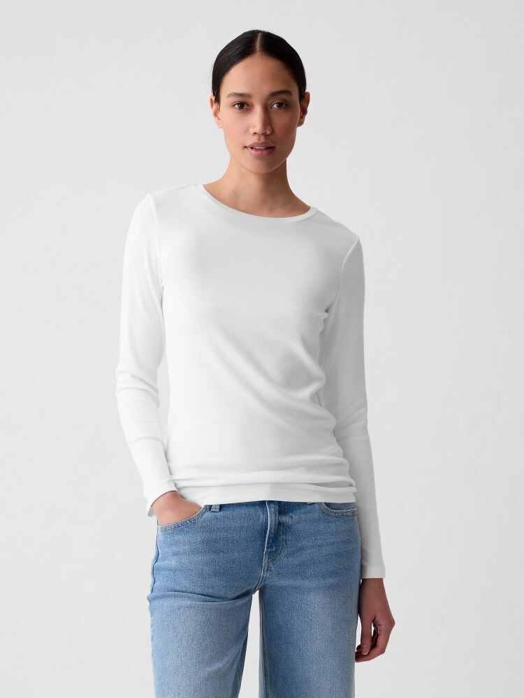 

Футболка с длинными рукавами Gap, белый