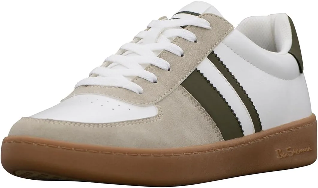 Мужские кроссовки Ben Sherman Hyde Classic, белый/оливковый — фото 2