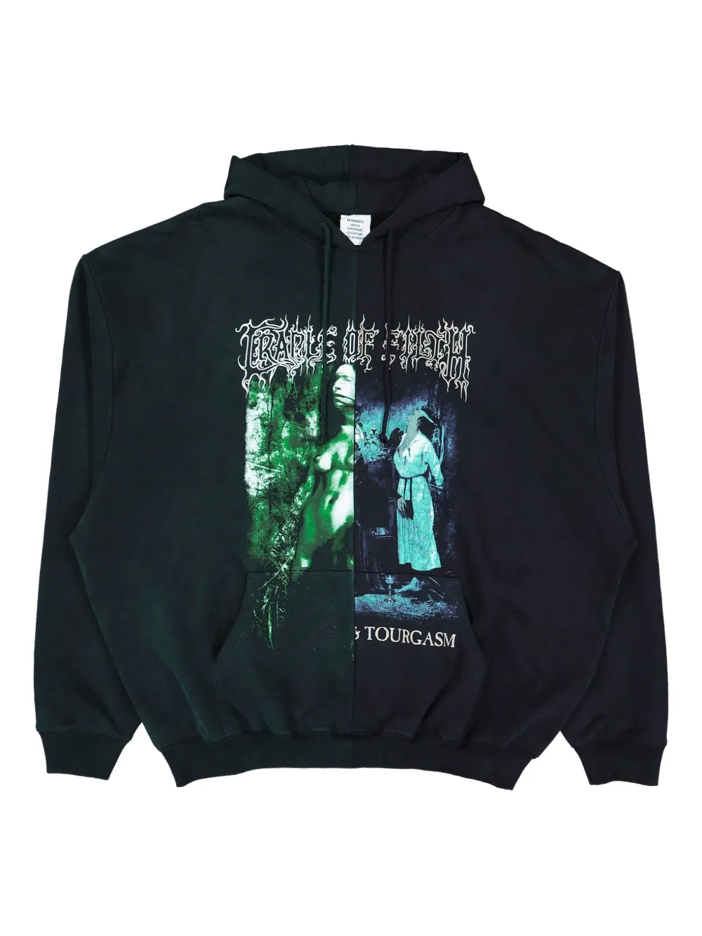 Худи с графичным принтом Vetements, зеленый
