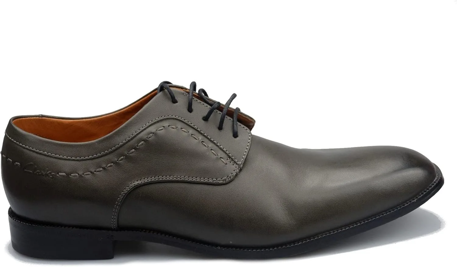 Мужские кожаные туфли Clarks Fair Latte, серый