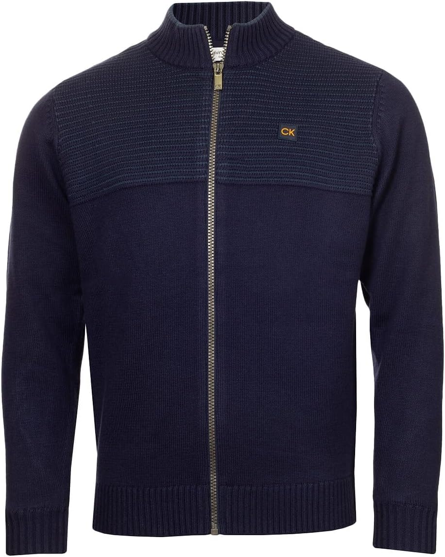 

Мужской ветрозащитный дышащий свитер Calvin Klein Oak Creek с подкладкой из молнии, Evening Blue