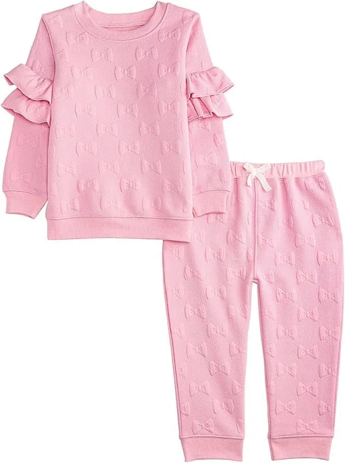 Детский спортивный костюм с квилтингом Mud Pie, розовый