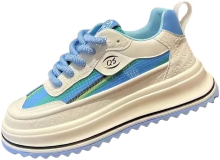 

Мужские спортивные кроссовки с толстой подошвой - дышащие и легкие для повседневного комфорта Hoalox, синий