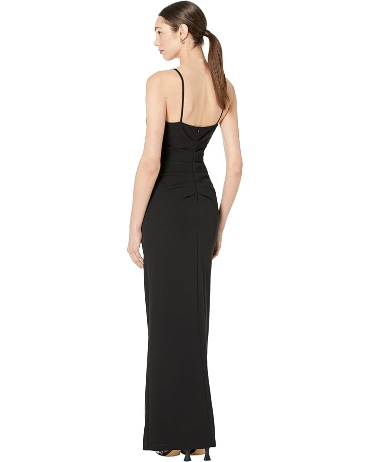

Платье XSCAPE Long Spaghetti Strap Scuba Crepe, черный