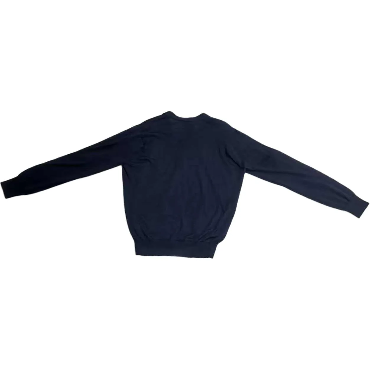 PRADA Свитер женский Navy Blue V-образный вырез умеренный кардиган — фото 3