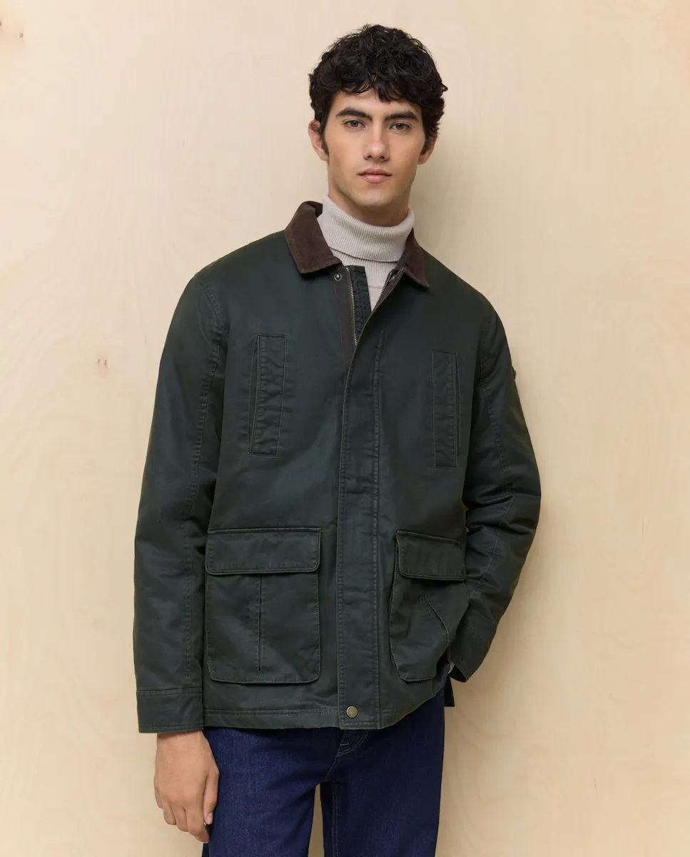 

Мужская восковая куртка Easy Wear, хаки