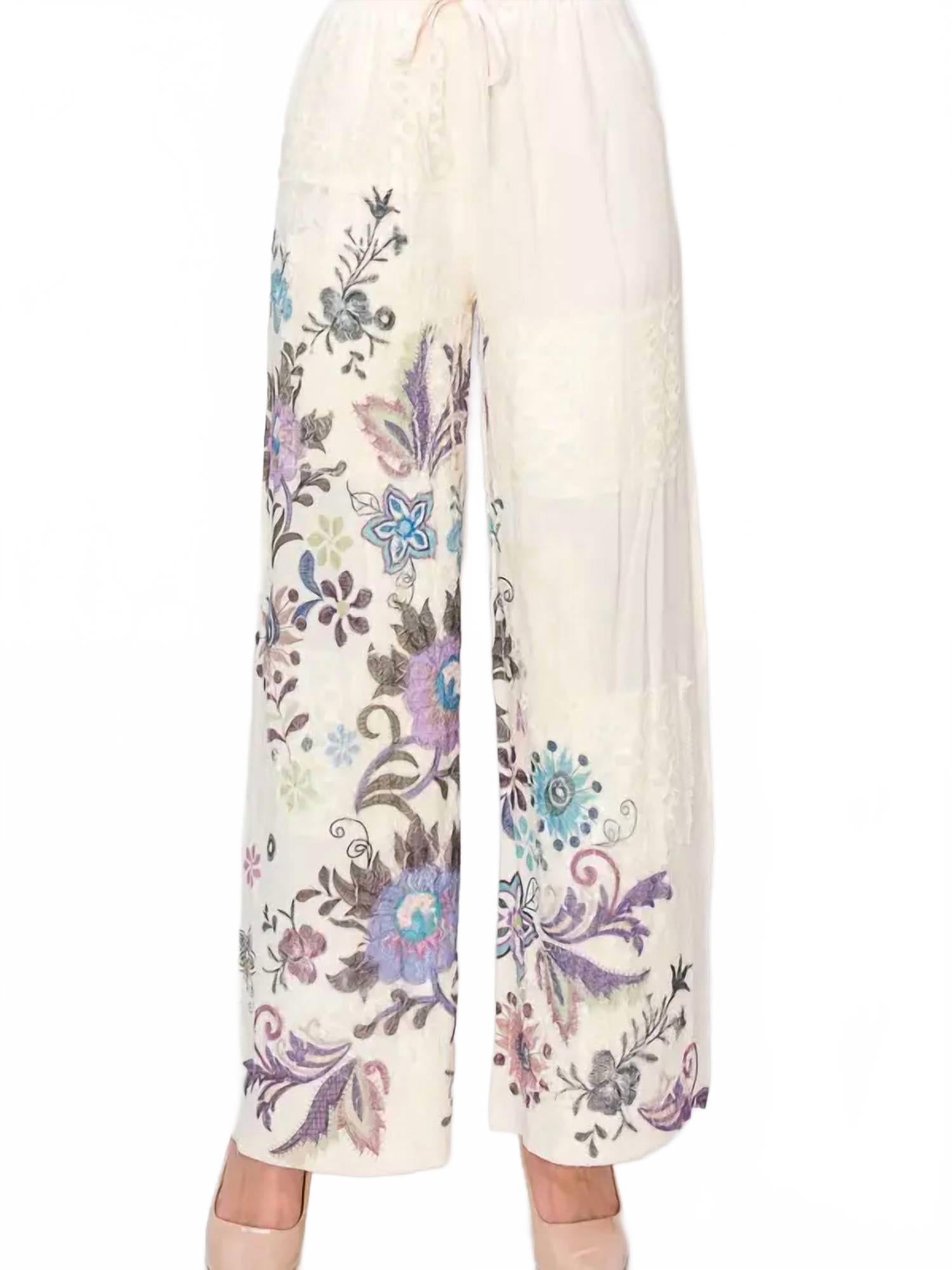 

Женские кружевные брюки с лоскутным узором и застежкой-молнией Embo Fly Origami, embo fly