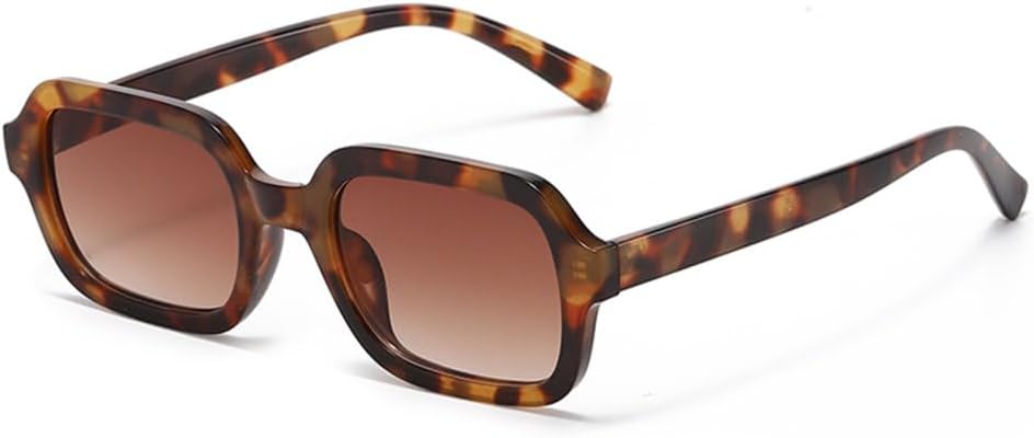 

LVTFCO Модные велосипедные солнцезащитные очки маленького размера для женщин, стильные желтые винтажные солнцезащитные очки для женщин с защитой от УФ-излучения UV400, Leopard