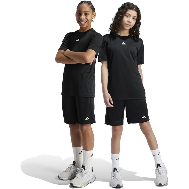 Шорты Train Essentials с логотипом, стандартный крой для детей Adidas, черный — фото 3