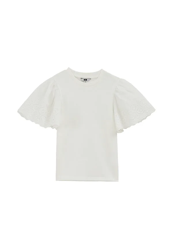 Простая футболка We Fashion, Off White — фото 4