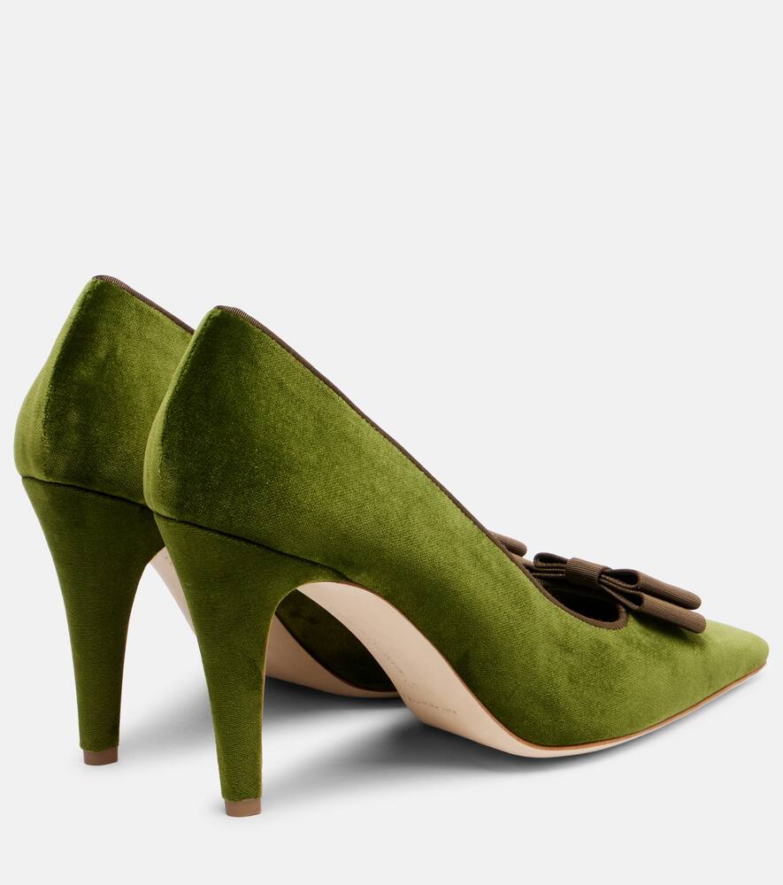 Туфли-лодочки из бархата с бантом readorhi Manolo Blahnik, Mgrn 3172 — фото 2