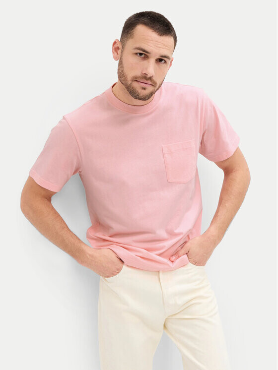 

Футболка стандартного кроя Gap, розовый