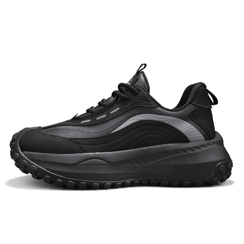 Кроссовки кожаные YEARCON Black