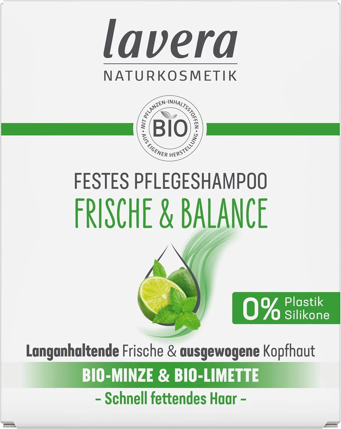 Твердый шампунь lavera Fresh & Balance без силикона, 50 г Lavera — фото 2