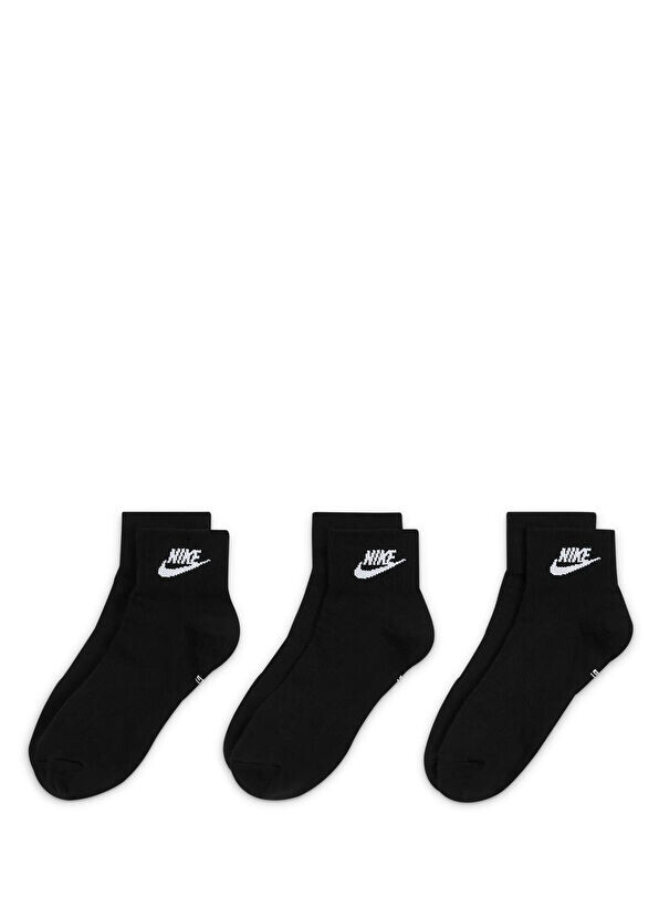 Комплект из трех мужских носков на каждый день Nike, черный — фото 2
