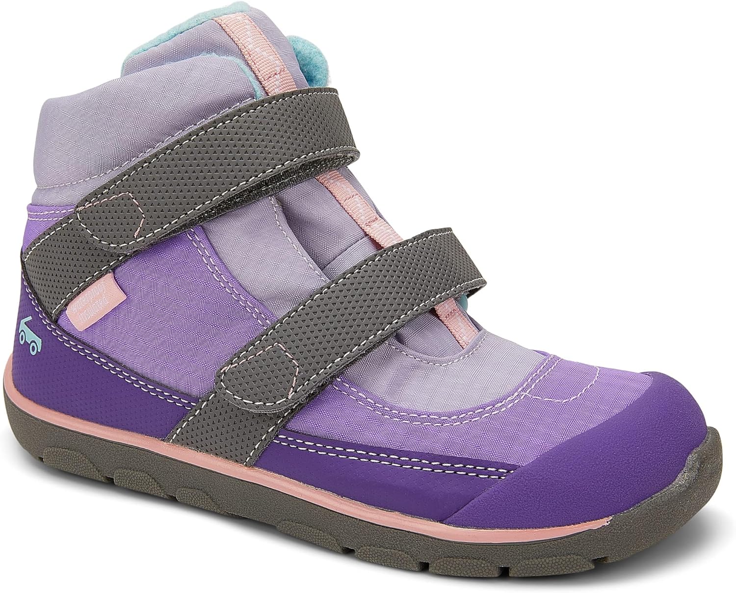 

Смотрите Kai Run Atlas II - водонепроницаемые и утепленные зимние ботинки для маленьких детей See Kai Run, фиолетовый/серый