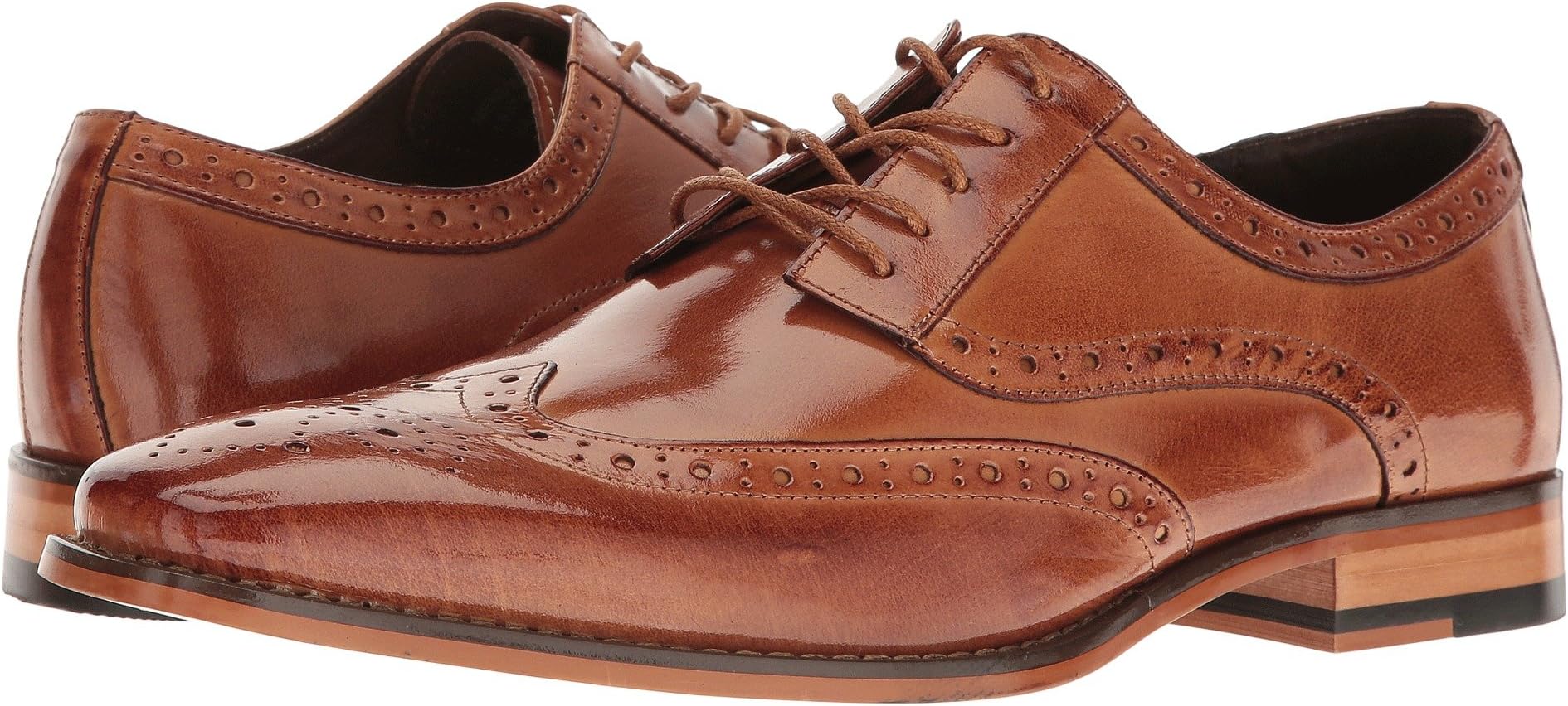 

Оксфорды Stacy Adams Tinsley Wingtip Oxford, желто-коричневый