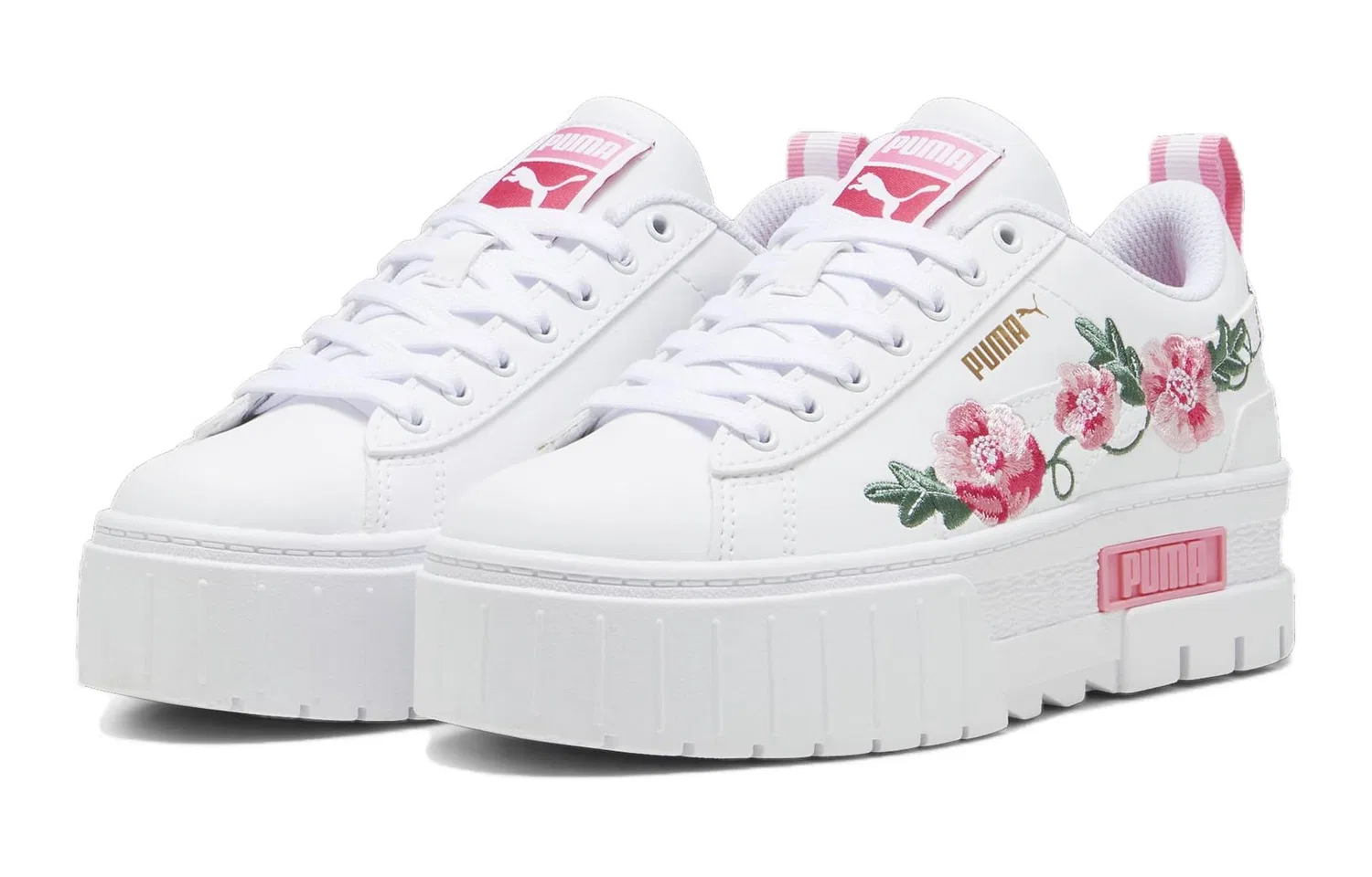 Кроссовки для детей Puma Mayze White Pink — фото 4