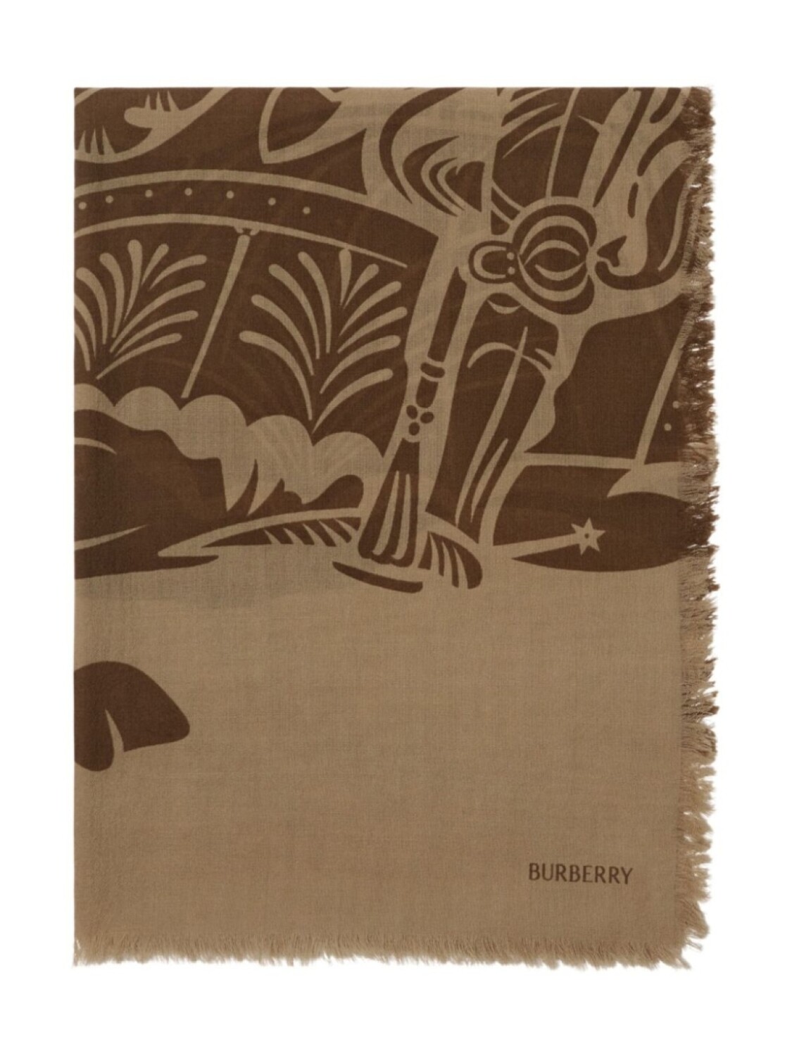 

Burberry шерстяной шарф EKD, нейтральный цвет