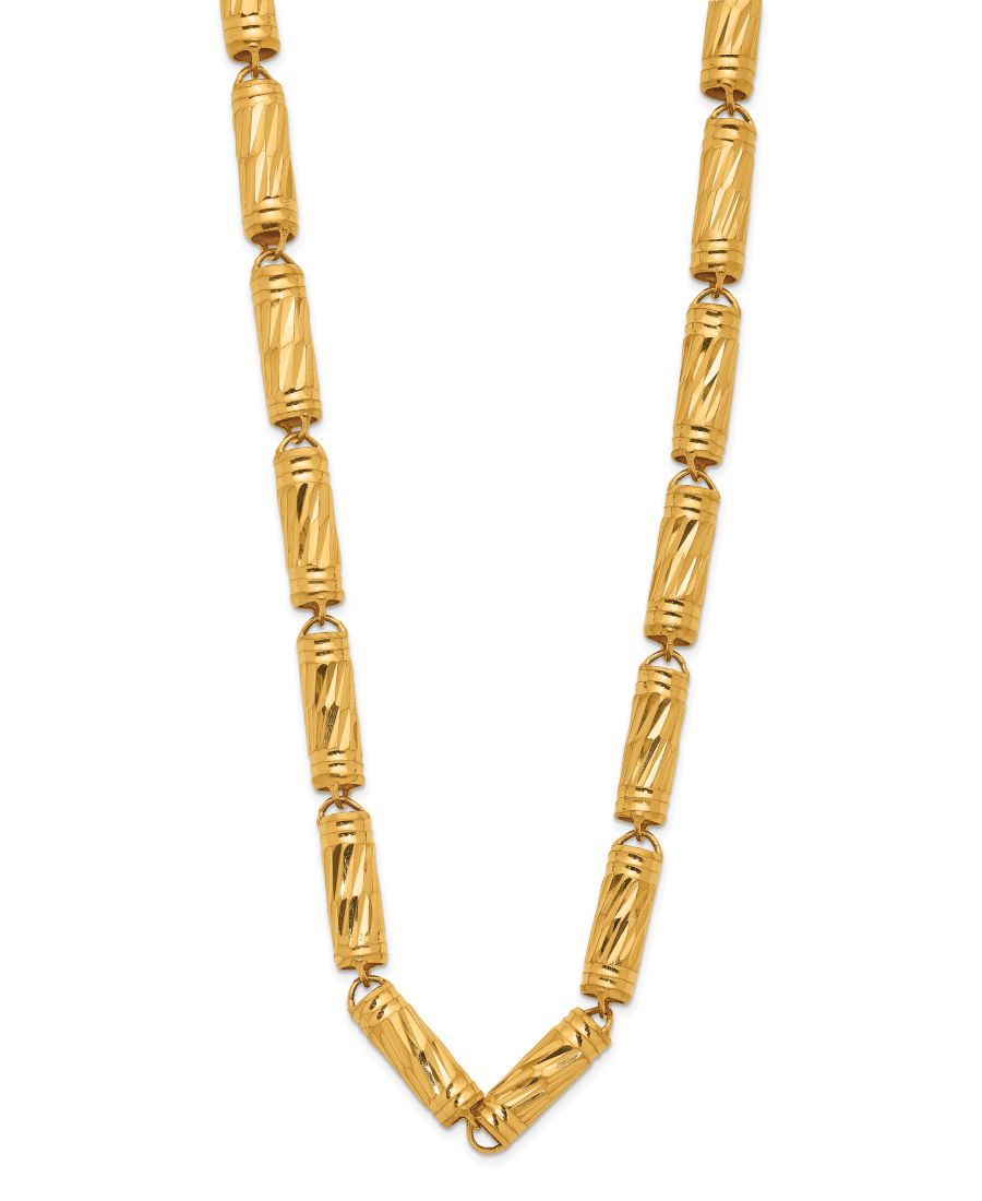 

Колье из бамбуковой цепочки в оправе из 24-каратного желтого золота Macy's, Yellow