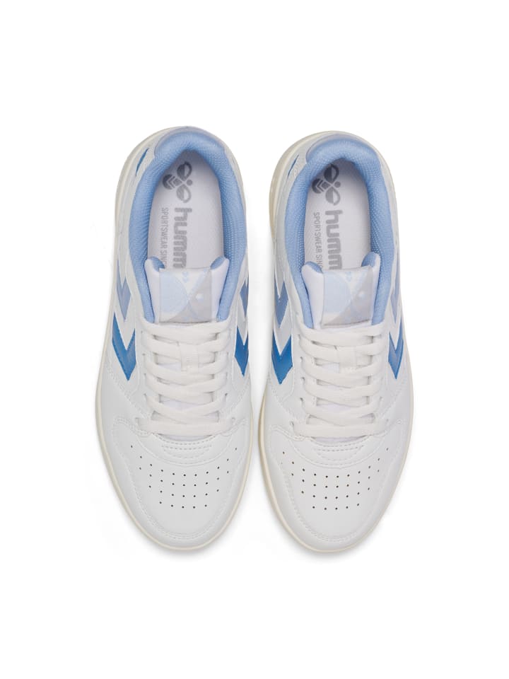 Кроссовки на шнуровке Hummel, цвет bright white/cerulean — фото 3